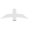 Ekena Millwork Bellingham Architectural Grade PVC Gable Bracket, 48"W x 18"H x 4"D x 6"F, 9/12 Pitch GBP048X18X0406BEL00 - alternate 3